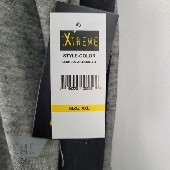 NWT Xtreme Men's Sweatpants Joggers Gray/Black Size XXL Slight Defect See Pic - Picture 10 of 12